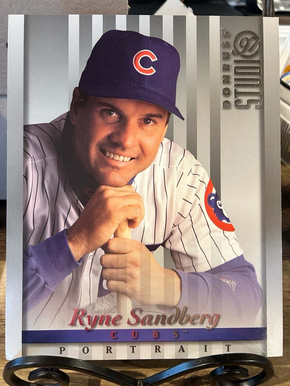 1997 Donruss Studio Portrait Ryne Sandberg Chicago Cubs Baseball Card #23